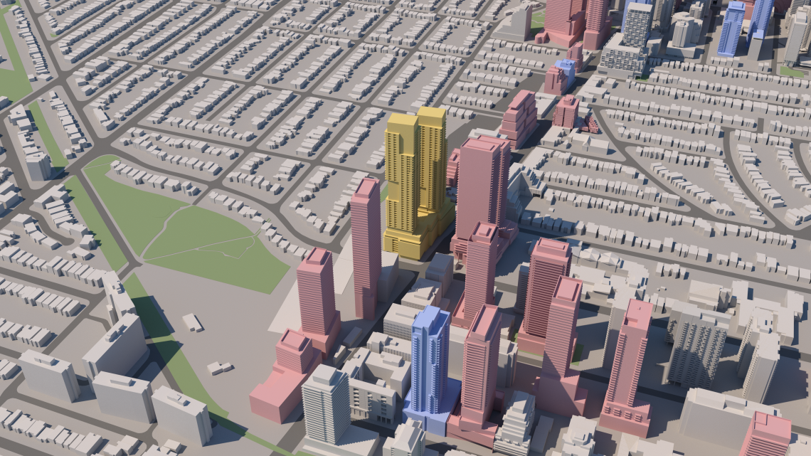 Twotower proposal at Yonge and Davisville grows in latest submission